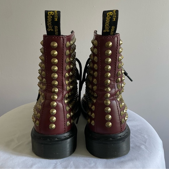 Dr. Martens Cherry Red Spikes - Picture 2 of 11